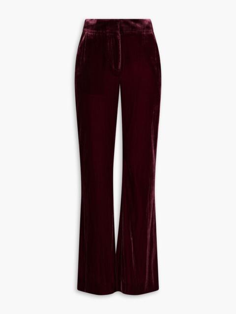 VERONICA BEARD Lebone velvet wide-leg pants