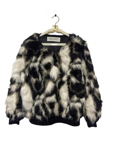 Other Designers Hype - AGOSTO Peace.Peace.Peace mohair fur street pullover
