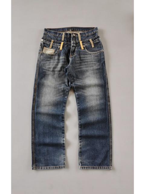 Other Designers Japanese Brand - Amore Puro Japan Double Waist Denim Jean