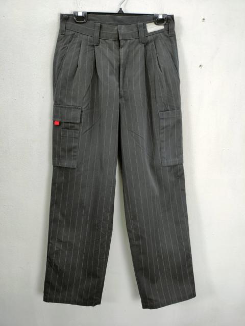 Other Designers Coca Cola - COCA COLA STRIPED WORKER UNIFORM CARGO PANTS
