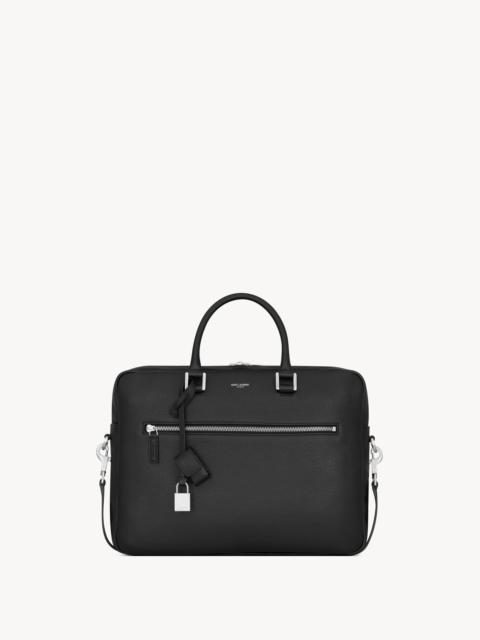 SAINT LAURENT SAC DE JOUR BRIEFCASE IN GRAINED LEATHER