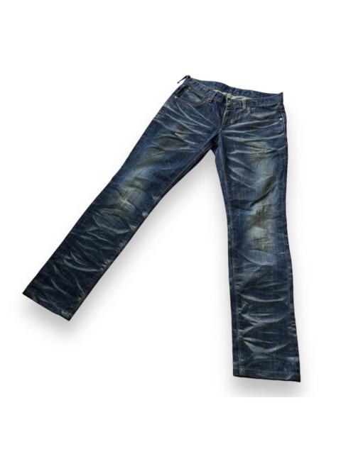 Black By Neil Barret Slim Denim Acid Wash Jeans