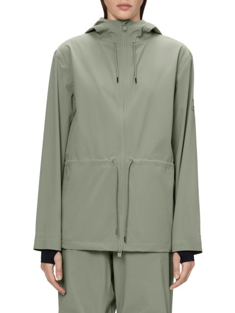 RAINS Rains Suva Hardshell Waterproof Hooded Rain Jacket in Drift at Nordstrom