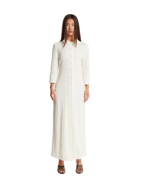 Jil Sander White Gaufre Shirt Dress