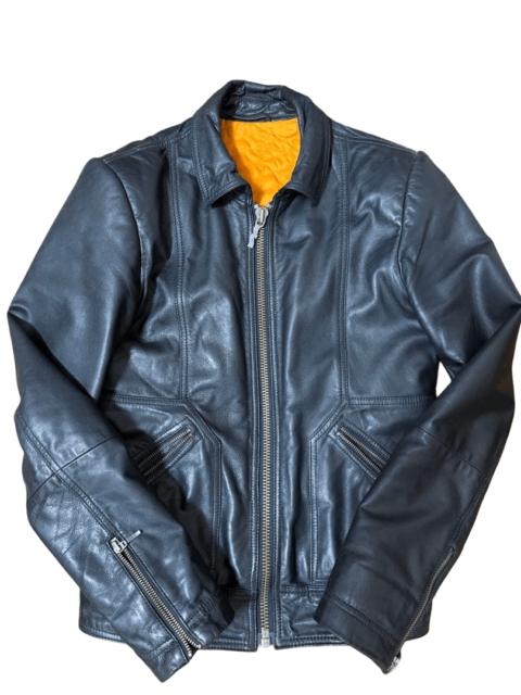 Nudie Jeans Nudie Jeans Single Rider Leather Jacket Black Goat Nappa