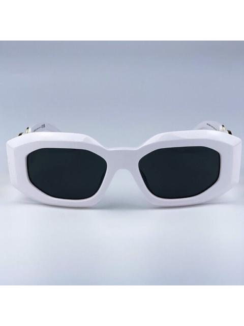 VERSACE NEW Versace VE4425U MAXI MEDUSA BIGGIE 314/87 White Gray Oval Unisex Sunglasses