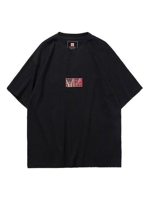 Li-Ning Li-Ning x Crossover Word Short Sleeve Tee 'Black' ATSP419-2