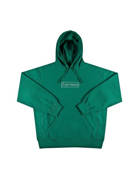 Supreme Supreme x KAWS Chalk Logo Hooded Sweatshirt 'Light Pine'