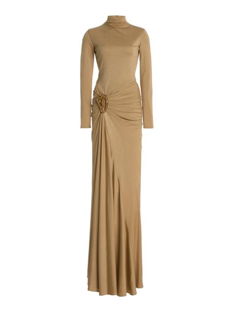 SILVIA TCHERASSI Celinda Maxi Dress gold