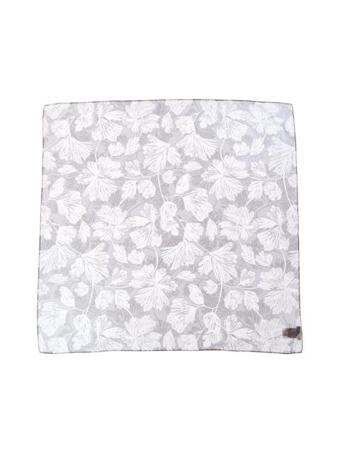 Brunello Cucinelli Brunello Cucinelli Floral-Printed Square Silk Scarf