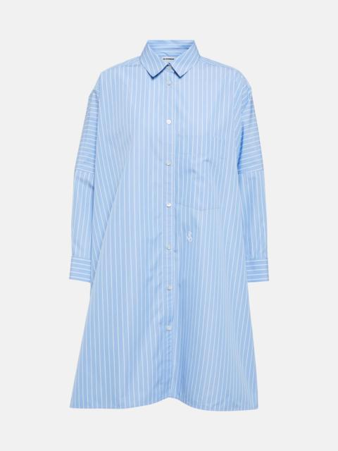 Jil Sander Striped cotton poplin shirt