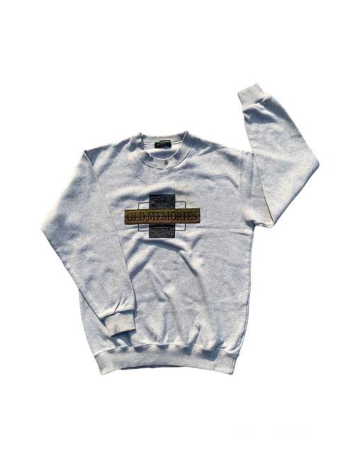 Other Designers Vintage - Vintage Old Memories Spell Out Embroidery Sweatshirt