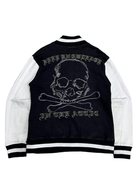 Other Designers 💀Vtg IN THE ATTIC Punk Varsity Jacket Death Brothers Skull