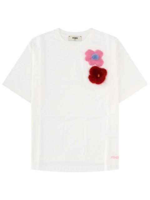 FENDI Fendi Women T-Shirt Con Spille "Sunny Side Flowers"