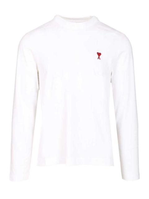 AMI Paris Ami Men "Ami De Coeur" Long-Sleeved T-Shirt