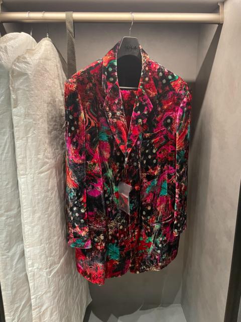 Yohji Yamamoto Yohji Yamamoto red velvet jacket