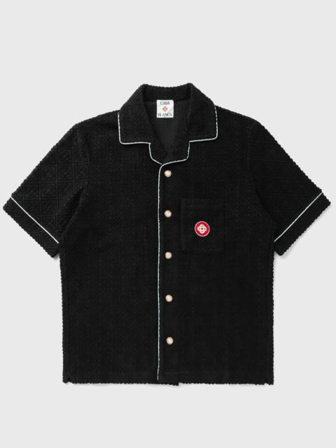 CASABLANCA MENS TOWELLING MONOGRAM SHIRT