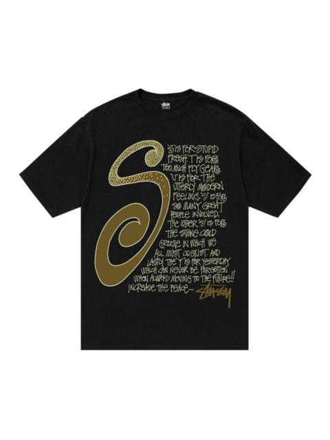 Stüssy Stussy S Talk Pigment Dyed Tee 'Black'