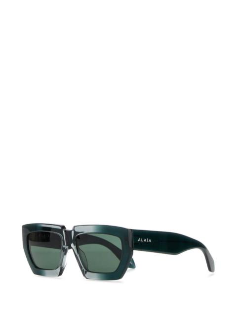 Alaïa Alaia Women Dark Green Acetate Sunglasses