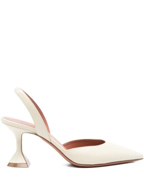 Amina Muaddi Amina Muaddi Women Holly Leather Slingback Pumps