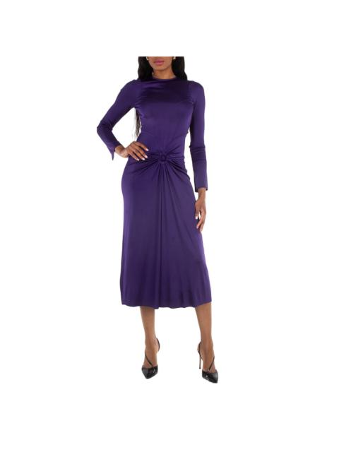 Victoria Beckham Victoria Beckham Long Sleeve Gathered Midi Dress
