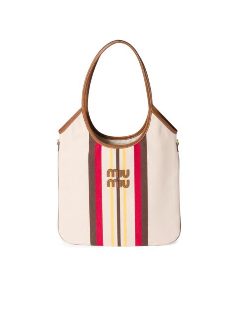 Ivy striped tote bag