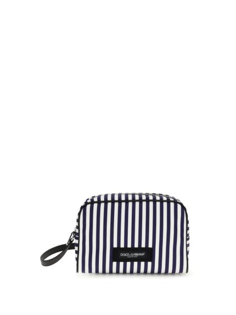 Dolce & Gabbana Dolce & Gabbana Striped Poplin Handbag