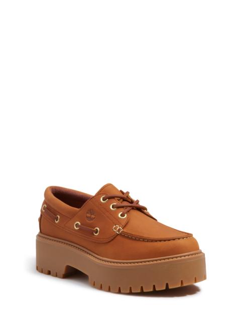 Timberland Timberland Stone Street Platform Boat Shoe in Rust Nubuck at Nordstrom