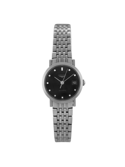 Longines Pre-owned Longines Elegant Diamond Black Dial Ladies Watch L4.309.4.57.6