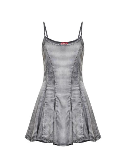 Diesel Diesel Women Grey De-Spoky-Fsi Flared Mini Dress