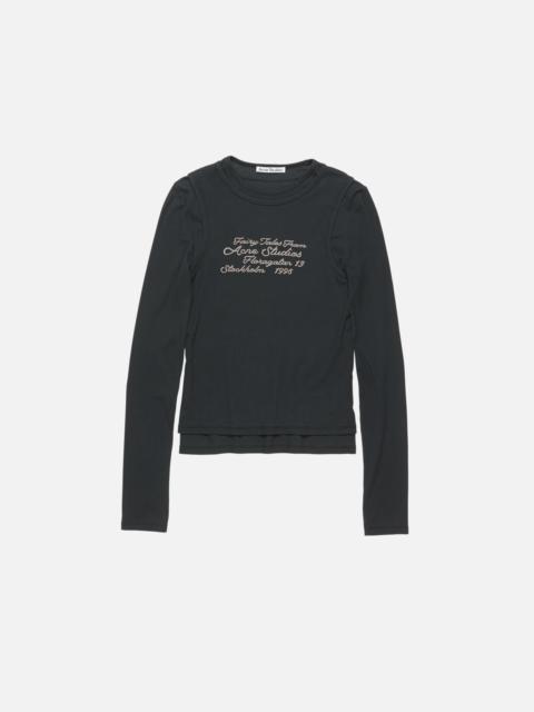 Acne Studios Layered long-sleeve t-shirt - Black