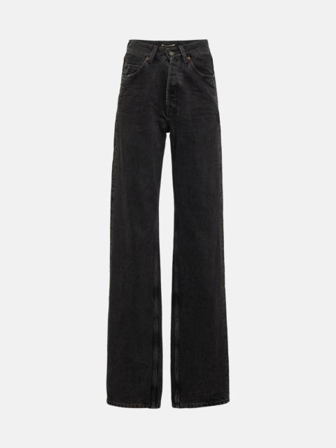 SAINT LAURENT Mid-rise wide-leg jeans