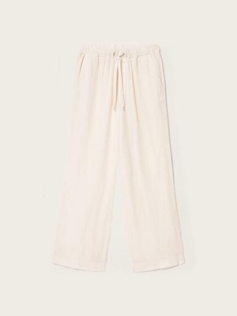 ALLSAINTS SHARP STRAIGHT LEG LINEN PANTS