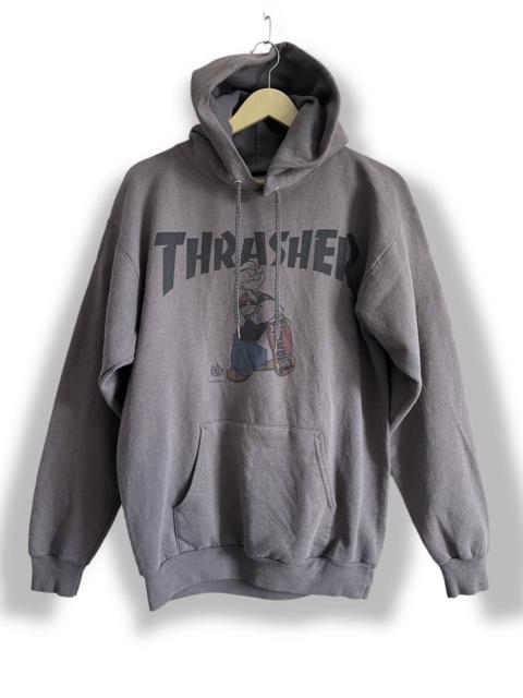 Other Designers Cartoon Network × Thrasher × Vintage - Vintage Thrasher X Popeye Skateboard Hoodie
