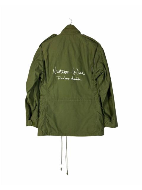 Other Designers Vintage - VTG Alpha Industries Military Jacket Costum Number nine Logo