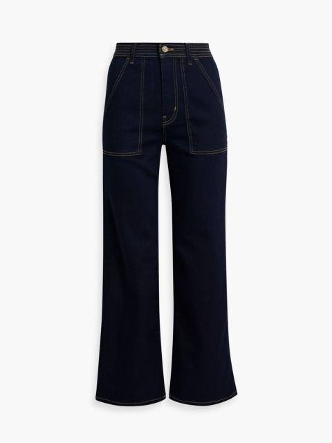 FRAME The Trapunto high-rise straight-leg jeans