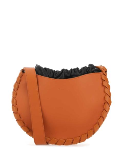 Chloé Chloe Women Dark Orange Leather Small Mate Crossbody Bag