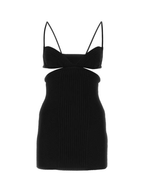 Off-White Off White Women Black Viscose Blend Mini Dress