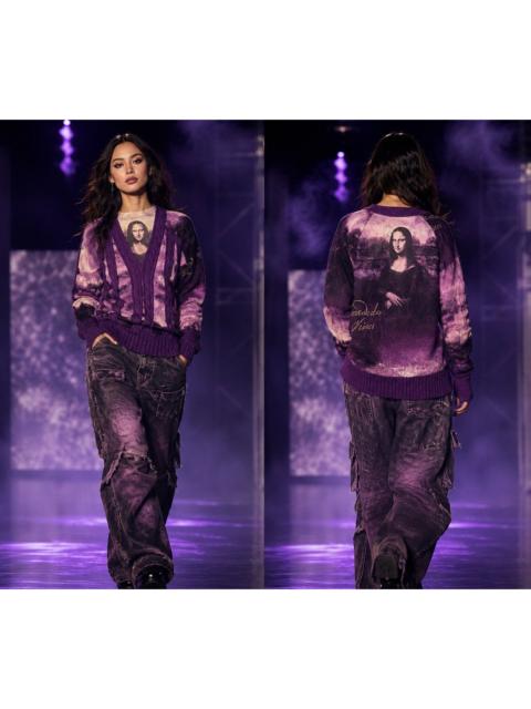 Jean Paul Gaultier ‼️LAST DROP‼️JPG Inspired Mona Lisa Graphic Knit Cardigan