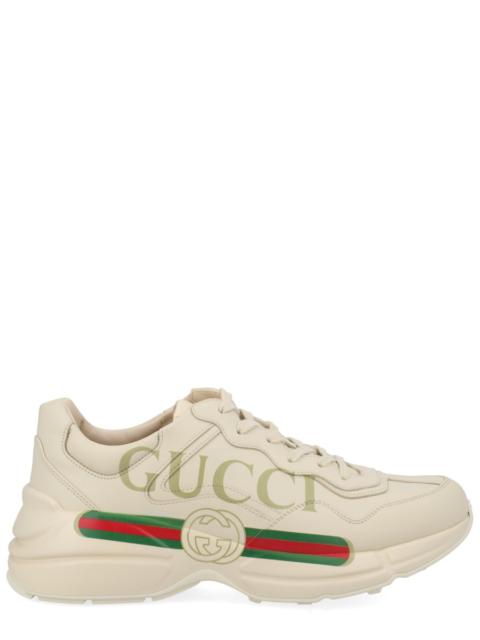 GUCCI LEATHER RHYTON SNEAKER