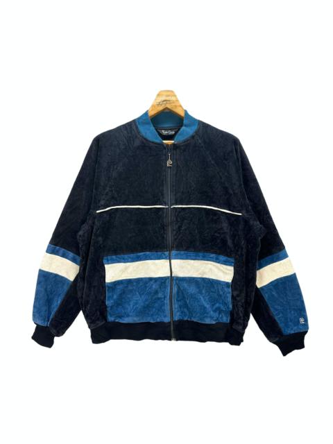 Other Designers 90's PIERRE CARDIN COLORBLOCK VELVET JACKET #8615-017