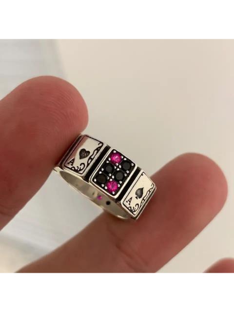 Streetwear - Y2K Poker Card Adjustable Ring