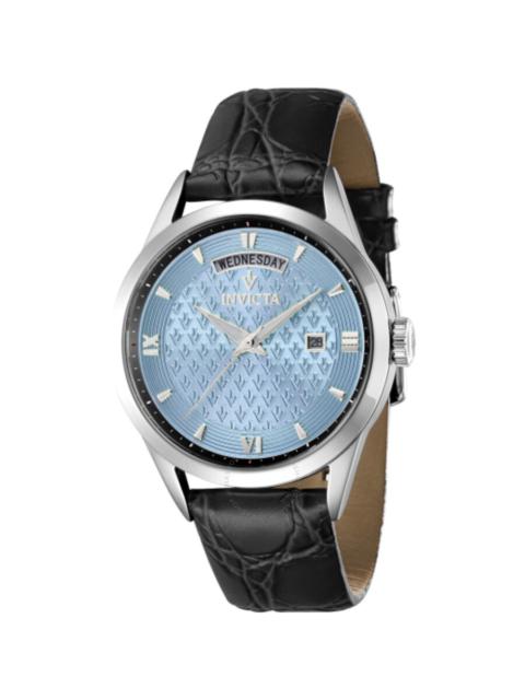 Invicta - Invicta Vintage Lady Quartz Light Blue Dial Watch 44260