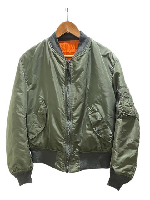 ALPHA INDUSTRIES Vintage 90s Alpha Industries Ma-1 Bomber Jacket Olive Green