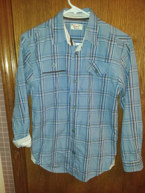 Other Designers Original Penguin - Penguin Blue Flannel Button-Up