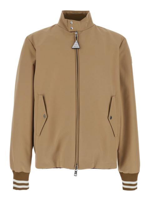 Moncler Moncler Men 'Prieure' Beige Reversible Down Jacket With Logo Patch On The Sleeve In Cotton Blend Man