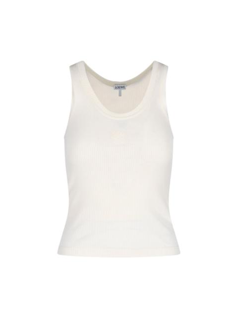 Loewe 'ANAGRAM' SILK TANK TOP