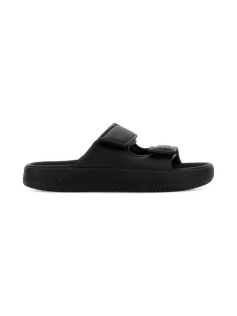 VEJA Black Leather Etna Slippers