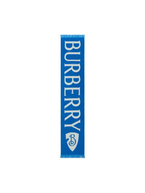 logo-jacquard scarf