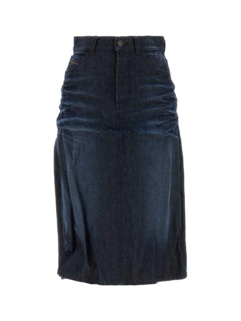 Diesel Diesel Women Blue Denim Skirt